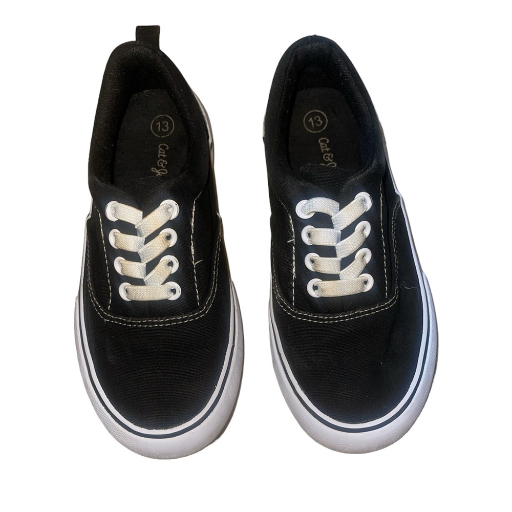 Boy’s Black and White Casual Sneakers
